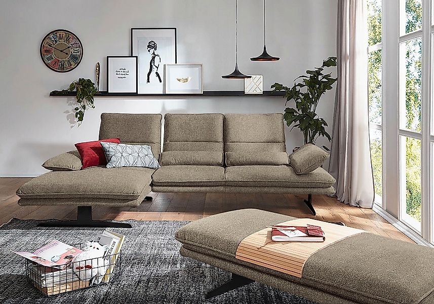 W.SCHILLIG Ecksofa "broadway, Designsofa mit tollem Sitzkomfort", Sitztiefe günstig online kaufen