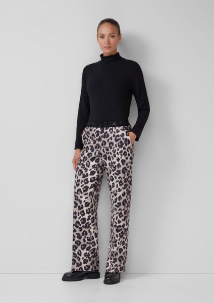 s.Oliver Chinos Hose Wide-Leg-Hose aus Scuba günstig online kaufen