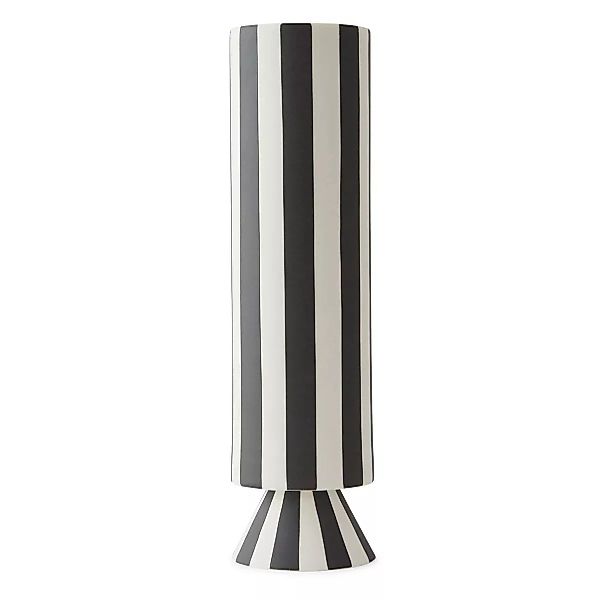 Toppu Vase 31cm weiß-schwarz günstig online kaufen