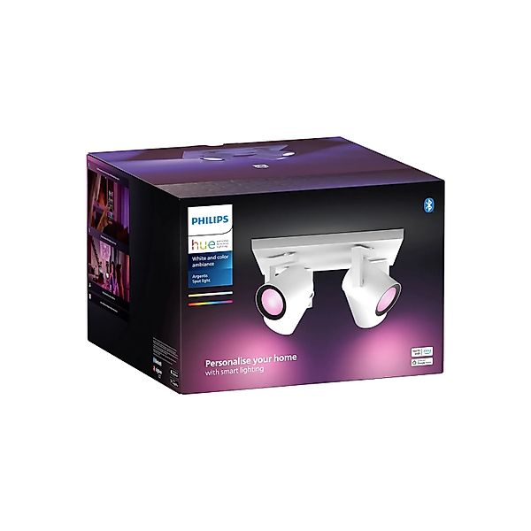 Philips Hue Smart-LED-Deckenleuchte Argenta White & Color Ambiance 4er Spot günstig online kaufen