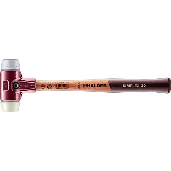 Halder Simplex Schonhammer Ø 30 mm TPE-mid Grau   Nylon mit Tempergussgehäu günstig online kaufen