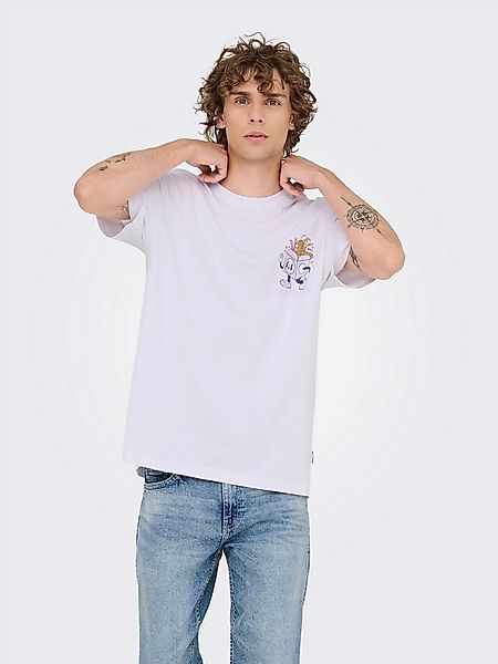 ONLY & SONS T-Shirt ONSFRANK RLX SS TEE NOOS Baumwolle, relaxed fit günstig online kaufen