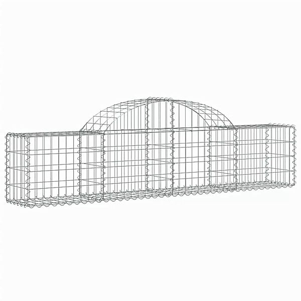 Vidaxl Gabionen Mit Hochbogen 20 Stk. 200x30x40/60 Cm Verzinktes Eisen günstig online kaufen