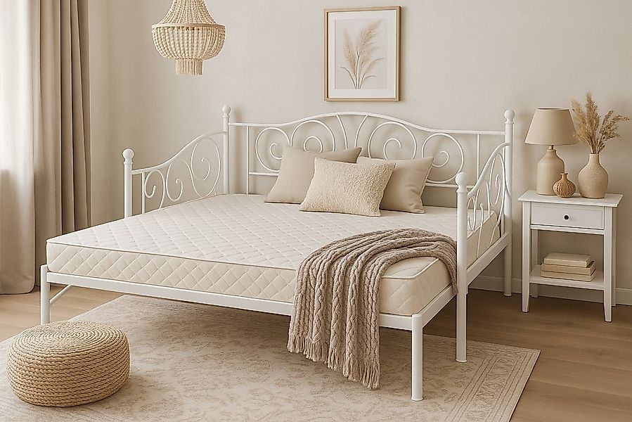 moebel-direkt-online Daybed Metallbett Daybett mit Gästebett in zwei Farben günstig online kaufen