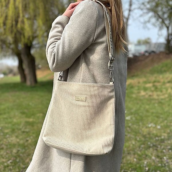 MAONI Umhängetasche Cord, Vegan, mit geräumigem günstig online kaufen