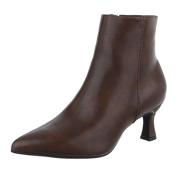 Ital-Design Elegante Stiefelette mit elastischem Obermaterial und Absatz St günstig online kaufen