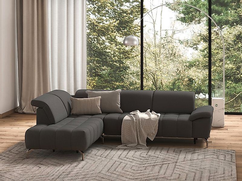 sit&more Ecksofa "Cool L-Form" wahlweise mit Kopfteilverstellung und Vorzie günstig online kaufen