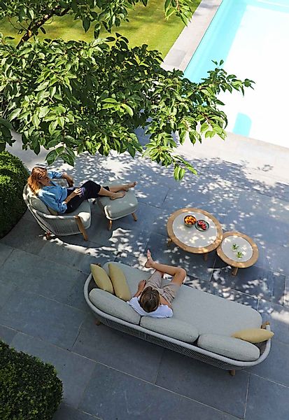 Haven 3-Sitzer Outdoor Lounge Sofa in Mokka günstig online kaufen