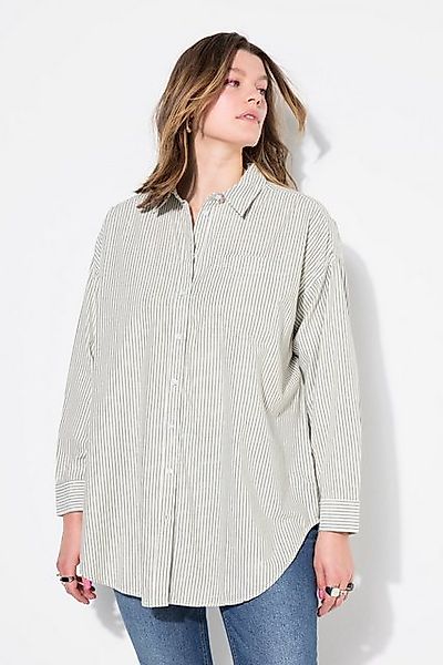 Studio Untold Hemdbluse Streifenhemd oversized Glitzerstreifen günstig online kaufen