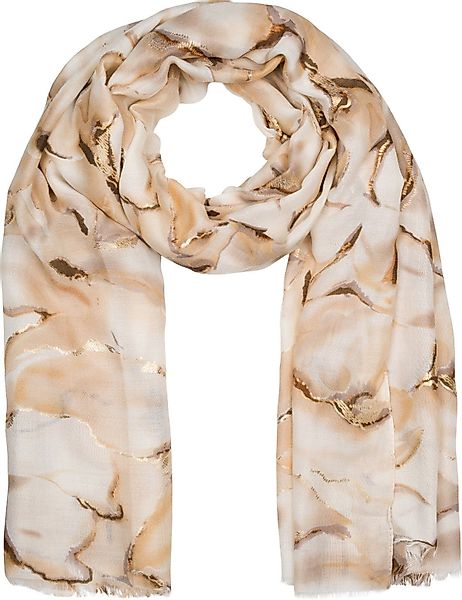 styleBREAKER Modeschal Schal Marmor Muster Metallic günstig online kaufen