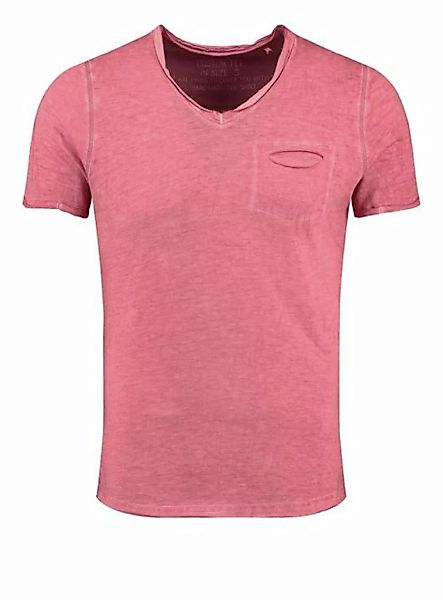 Key Largo T-Shirt Soda vintage Look uni Basic T00619 V-Ausschnitt unifarben günstig online kaufen