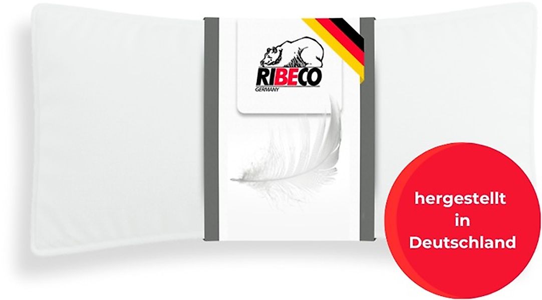 RIBECO Federkissen »Johanna Kopfkissen 1-tlg. oder 2-tlg.: 40x80 cm, 80x80 günstig online kaufen