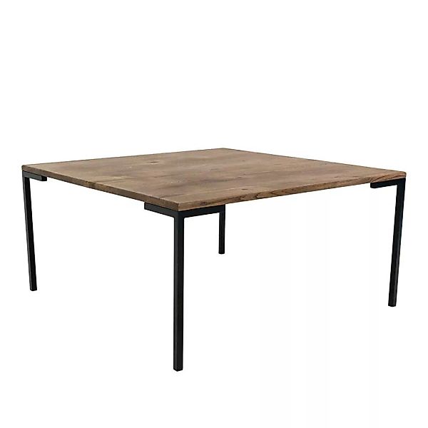 Sofa Tisch aus Eiche Massivholz und Metall Skandi Design günstig online kaufen