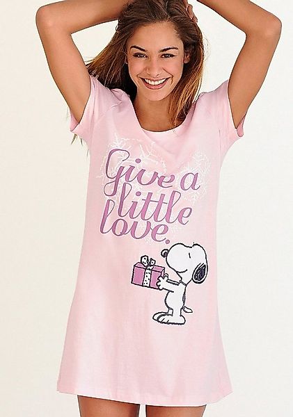 PEANUTS Sleepshirt (1-teilig) mit Snoopy-Print in Minilänge günstig online kaufen