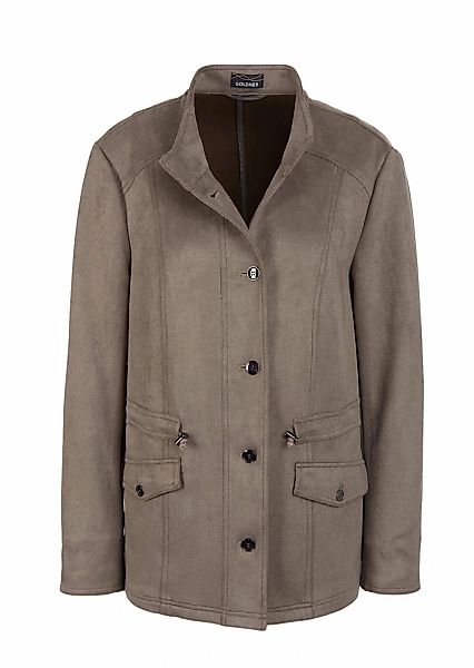 GOLDNER Jackenblazer "Blazer in weicher Velourslederoptik" Ohne günstig online kaufen