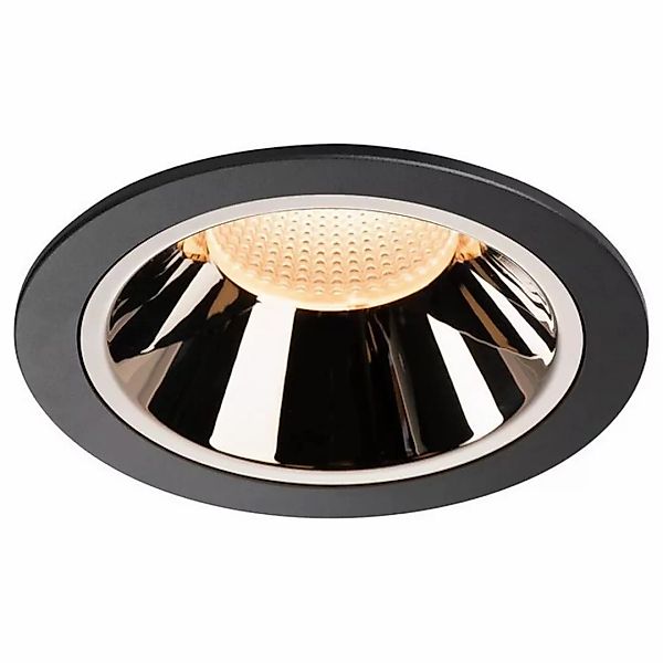 LED Einbaustrahler Numinos in Schwarz und Chrom 37,4W 3400lm 2700K 40° günstig online kaufen