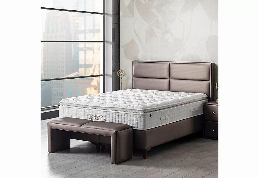 gowoll Boxspringbett London Bett Set mit Matratze Stauraum Bett mit Bettkäs günstig online kaufen
