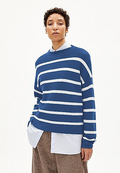 Armedangels Strickpullover MERINAA STRIPES Pullover aus Bio-Baumwolle (Loos günstig online kaufen