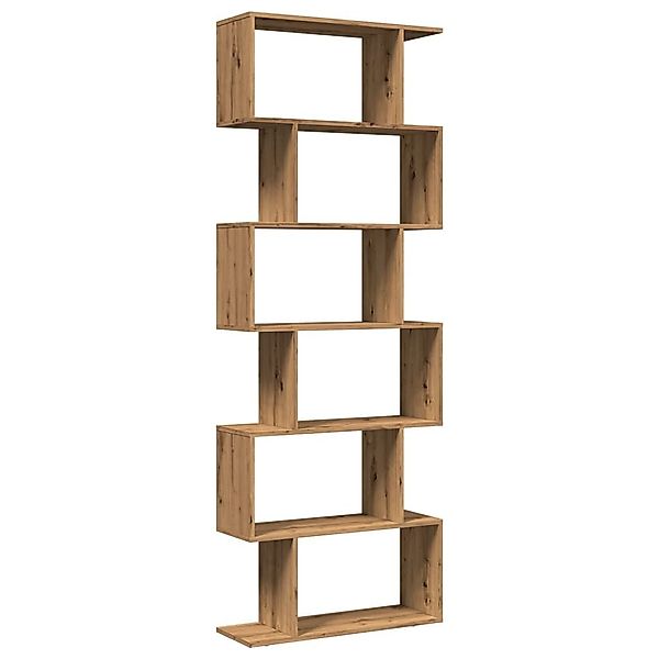vidaXL Bücherregal Raumteiler-Bücherregal 6 Etagen Artisan-Eiche günstig online kaufen