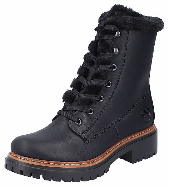 Rieker Schnür Boots Damen schwarz günstig online kaufen