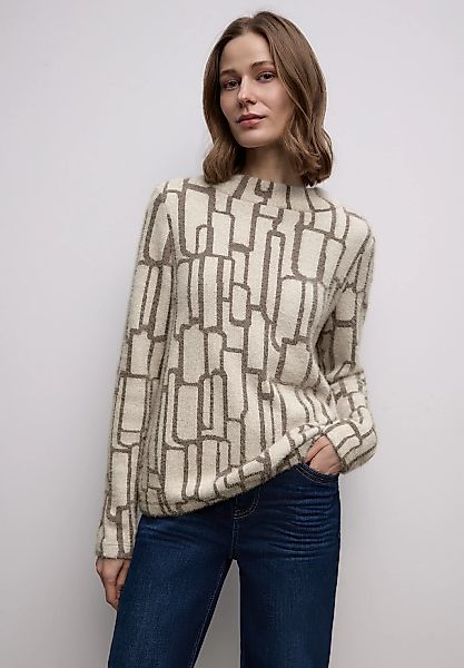 STREET ONE Langarmshirt mit grafischem Muster günstig online kaufen