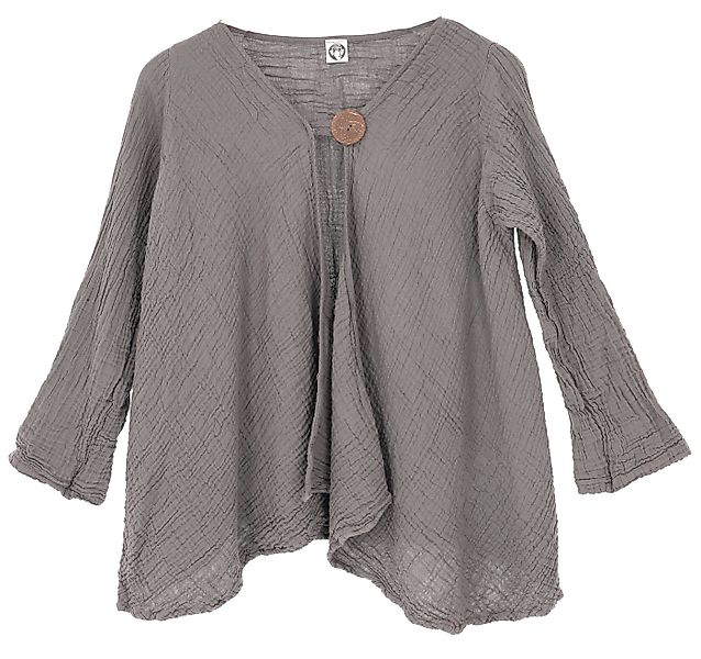 Guru-Shop Longbluse Musselin Boho Blusenjäckchen, kurze Baumwoll.. alternat günstig online kaufen