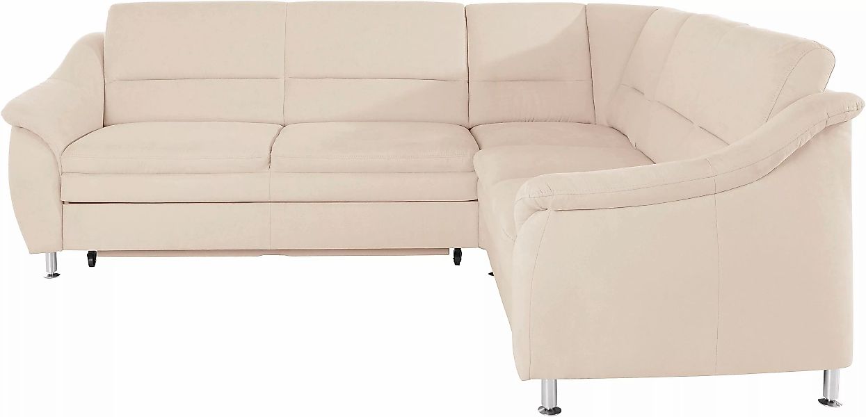 Places of Style Ecksofa »Cardoso L-Form«, Federkern, wahlweise mit Bett, Sc günstig online kaufen