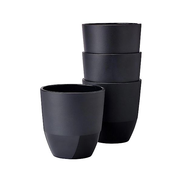 Mepal Silueta Becher 200 ml 4er Set Nordic Black günstig online kaufen