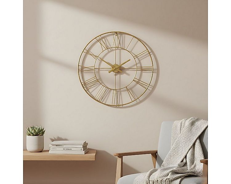 EDAXO Wanduhr Wanduhr im Industriestil ARATIO, Ø 70 cm günstig online kaufen