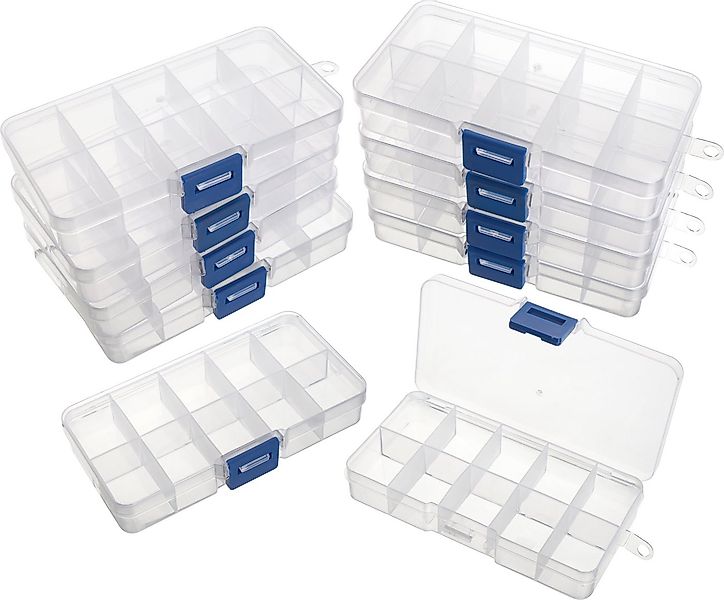 VBS XXL Aufbewahrungsbox, 10 Stück, mit 10 Fächer günstig online kaufen
