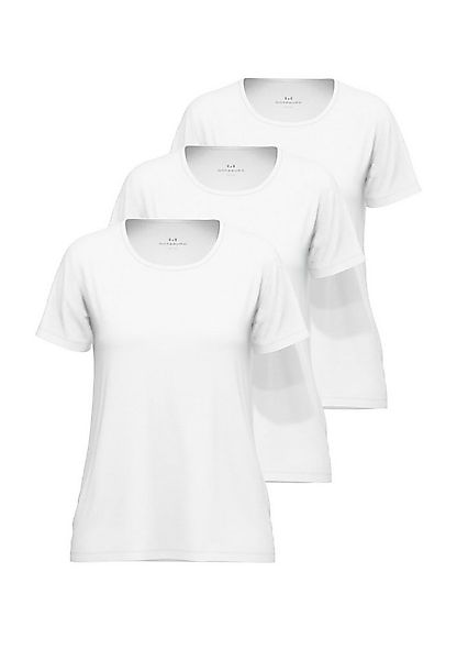 GÖTZBURG Unterziehshirt GÖTZBURG Damen Shirt weiß uni 3er Pack (3-St) günstig online kaufen