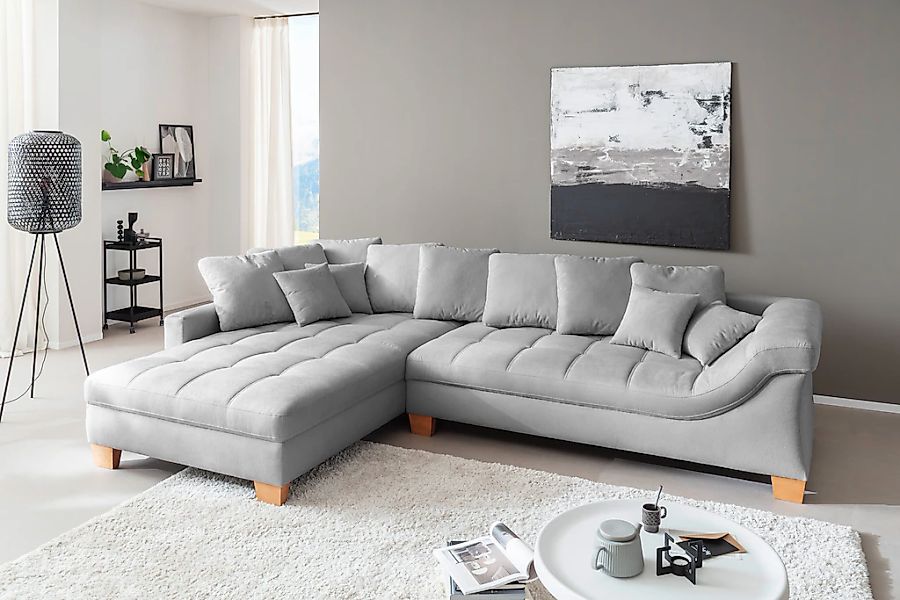 Mr. Couch Ecksofa "Bologna, L-Form, mit Kaltschaum", bis 140 kg pro Sitzpla günstig online kaufen
