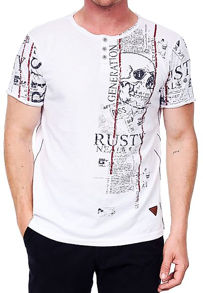 R-NEAL T-Shirt Henley T-Shirt mit Knopfleiste günstig online kaufen
