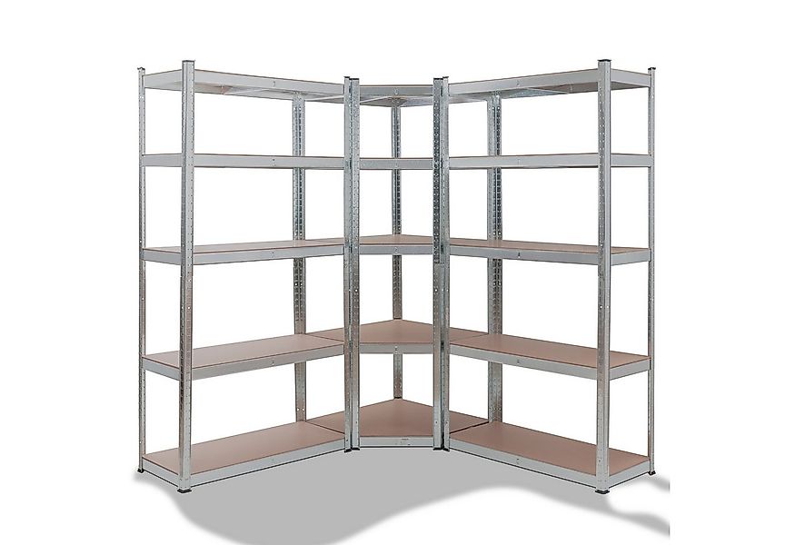 Arebos Schwerlastregal 2x 180 x 90 x 40 cm Eckregal 180 x 70 x 70 cm, je 87 günstig online kaufen