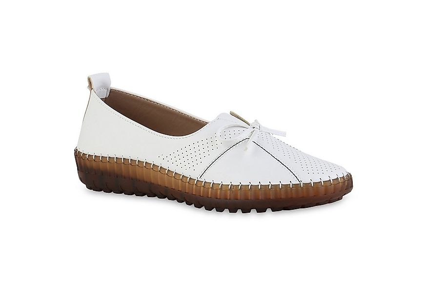 VAN HILL 841628 Slipper Damen Slip Ons Slippers Bequeme Schleifen Profil-So günstig online kaufen