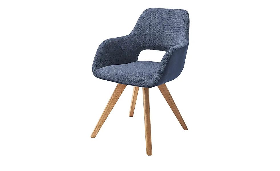 Woodford Armlehnstuhl  Lucina ¦ blau ¦ Maße (cm): B: 56 H: 86 T: 64.0 Stühl günstig online kaufen