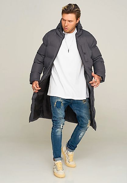 behype Parka "LONGLINE PUFFER PARKA" mit Kapuze günstig online kaufen