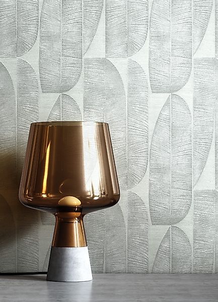 Newroom Vliestapete, Grau Tapete Modern Bananenblätter günstig online kaufen