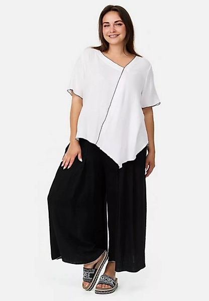 Kekoo Tunikashirt A-Linie Shirt Asymmetrisch aus luftiger Baumwoll-Viskose günstig online kaufen