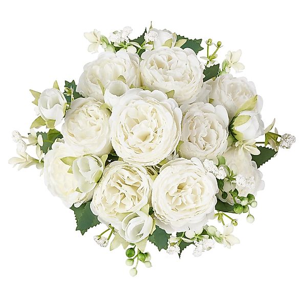 Kunstblumenstrauß 4 Bündel Pfingstrosen, künstliche Blumen, günstig online kaufen