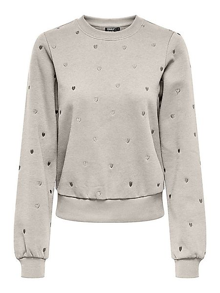 ONLY Sweatjacke ONLATIKA L/S O-NECK GLITTER EMB. BO günstig online kaufen
