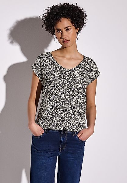 STREET ONE Hemdbluse mit Rundhalsausschnitt günstig online kaufen
