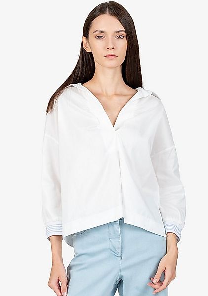 Sportalm Kitzbühel Schlupfbluse mit Streifenbündchen am Ärmel günstig online kaufen