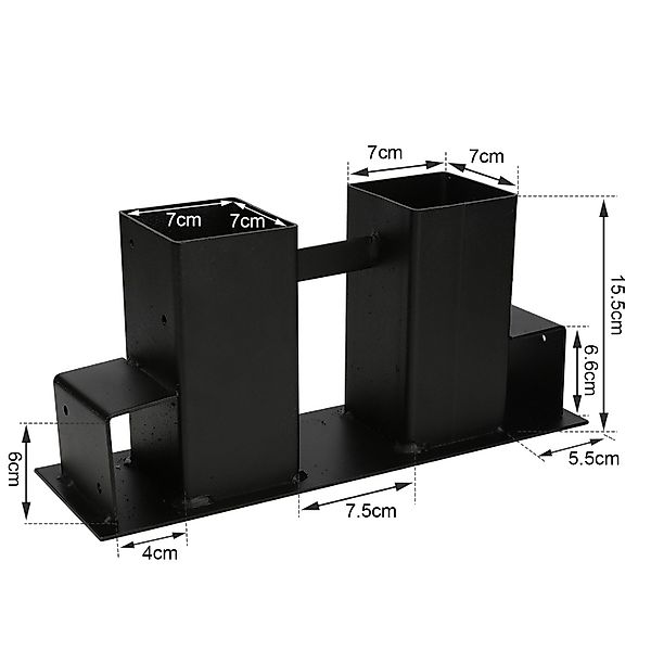 Clanmacy Stapelregal Holzstapelhilfe 4St. Stapelhilfe Brennholz günstig online kaufen