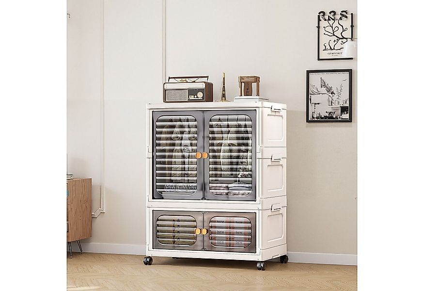 GarveeMore Mehrzweckschrank Kunststoff Mehrschichtig Kleiderschrank Haushal günstig online kaufen