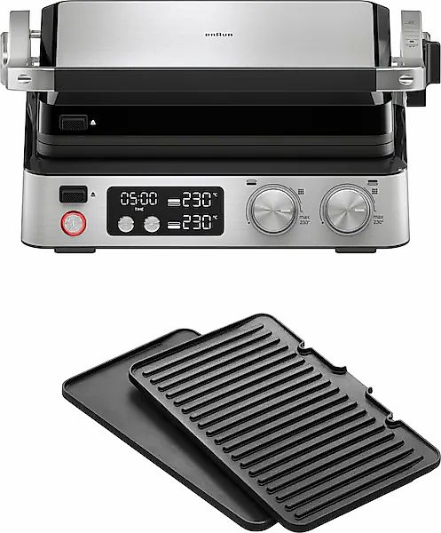 Braun Kontaktgrill "Multigrill 7 CG 7040 silber", 2000 W günstig online kaufen