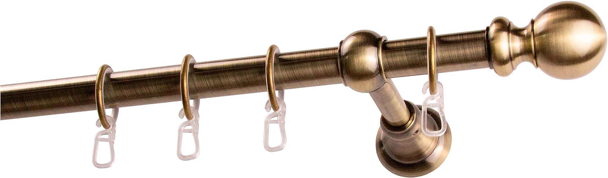 GARESA Gardinenstange "ANDREA" Ø 20 mm 1 läufig-läufig Wunschmaßlänge Vorha günstig online kaufen