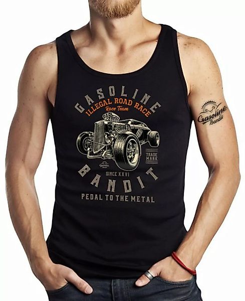 GASOLINE BANDIT® Tanktop für Hot-Rod Biker Racer Motorrad Fans: Illegal Roa günstig online kaufen