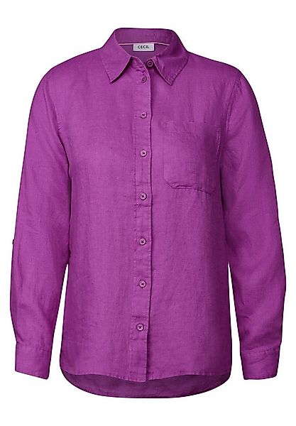 CECIL Blusenshirt LINEN_ Solid Shirt Blouse günstig online kaufen