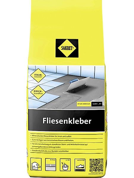 Sakret Fliesenaufkleber Sakret Fliesenkleber 5 kg günstig online kaufen
